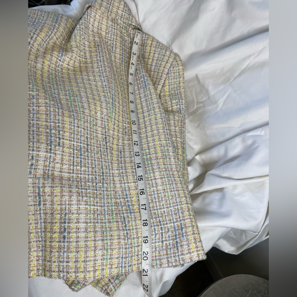 Vintage 2 Piece Suit Jacket & Skirt Woven Size 8P - Picture 12 of 16